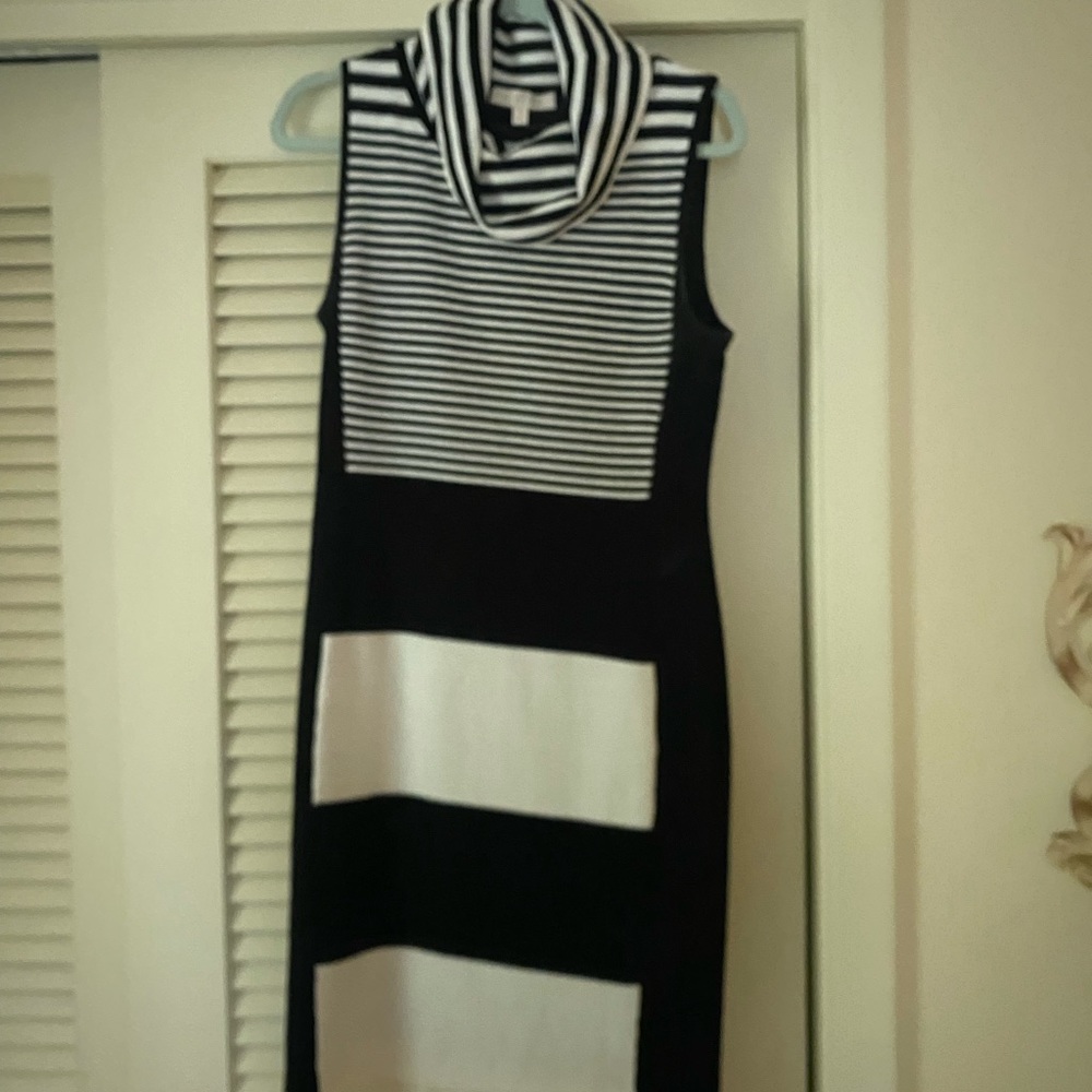 Etcetera navy & white dress